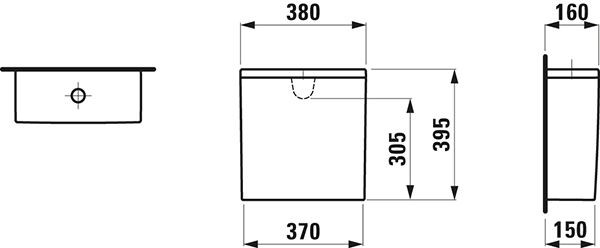 Duoblok Reservoir Laufen KARTELL Mat Wit