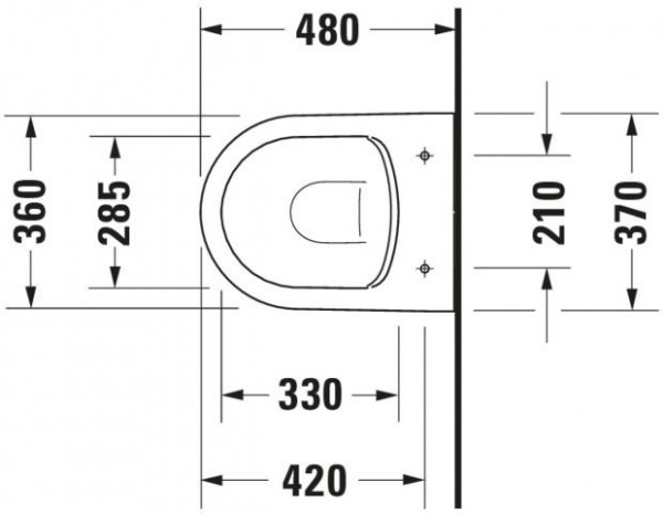 Hangend Toilet Duravit Soleil by Starck Compact, Wondergliss Wit