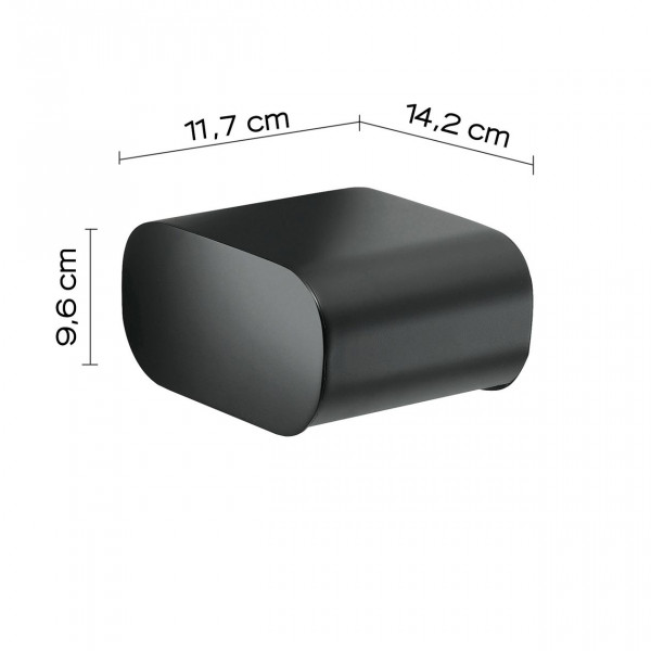 Gedy Toiletrolhouder OUTLINE met deksel 117x142x96mm