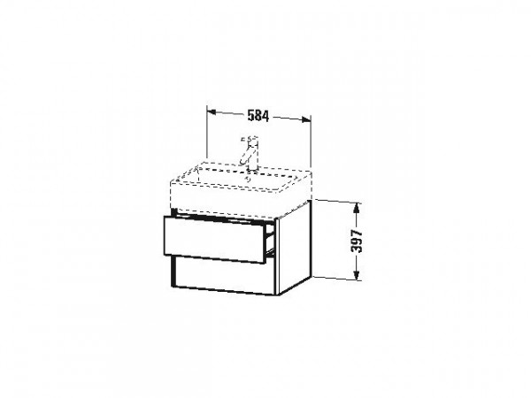 Duravit Wastafelmeubel Hangend Xsquare