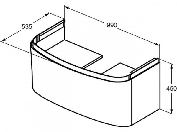 Ideal Standard DEA Ladefront voor T7852S2