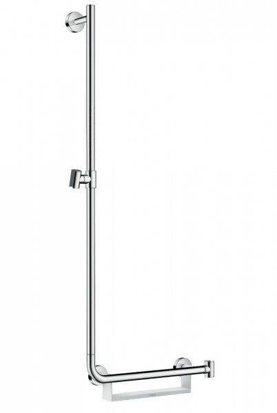 Barre de Douche Hansgrohe Unica Comfort 1,10m avec poignée à droite, sans flexible 26403400