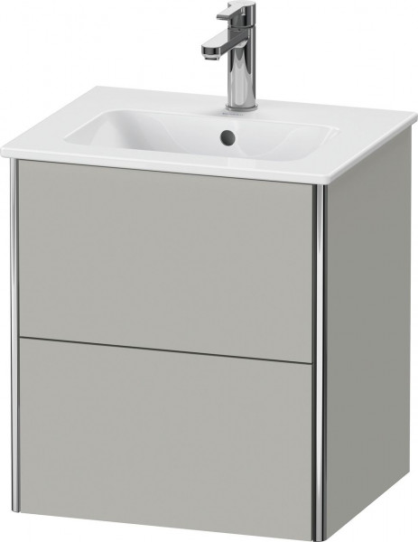 Meuble Pour Lavabo Encastrable Duravit XSquare suspendu 2 tiroirs, pour Lav. ME 510mm Gris béton mat XS430600707 XS430600707