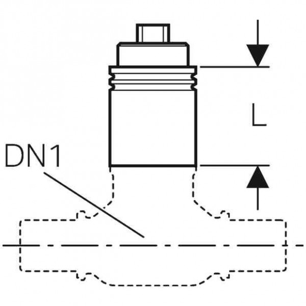 Geberit Uitbreiding voor kogelkraan DN 40-50