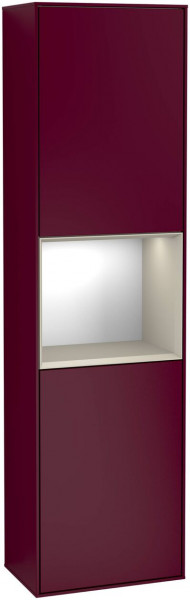 Villeroy en Boch Hoge Badkamerkast Finion 2 deuren 1515x420mm 3 LED