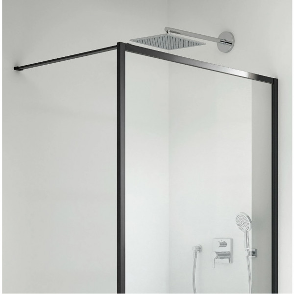 Inloop Douchewand Kermi WALK-IN XD 900x2000mm Zwart Soft