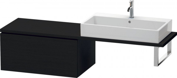 Meuble Pour Vasque à Poser Duravit L-Cube 1 tiroir 820mm Chêne Noir Mat LC583401616