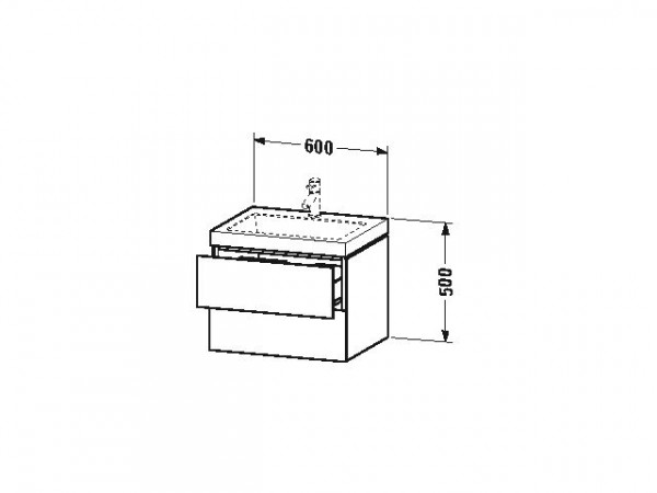 Duravit Badkamermeubel Set L-Cube Hangende 500x480mm