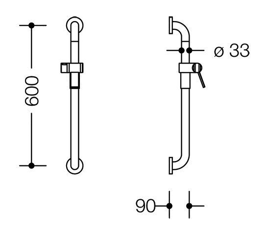 Hewi Douchestang Serie 805 Classic