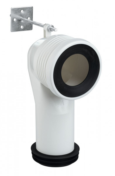 Robinet d'Arrêt et Coude de Sortie Grohe pour WC 93-137 mm vertical Chromé