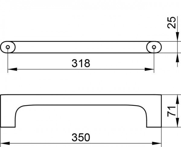 Keuco Badgreep Edition 400 350x25x71mm