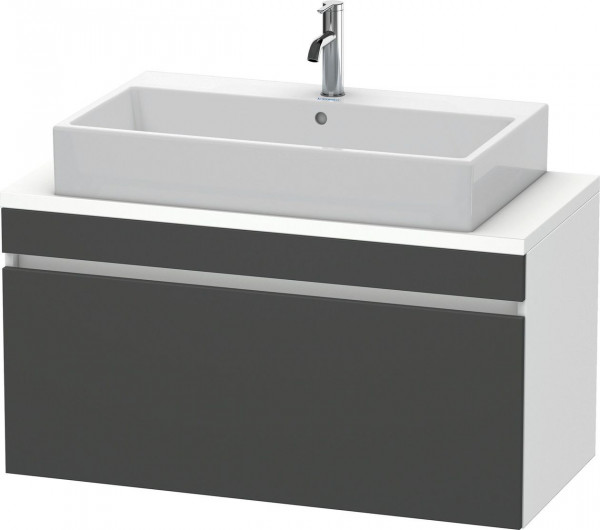 Meuble Pour Vasque à Poser Duravit DuraStyle 1 tiroir 1000x512x478mm Blanc Mat/Graphite Mat DS530404918 DS530404918