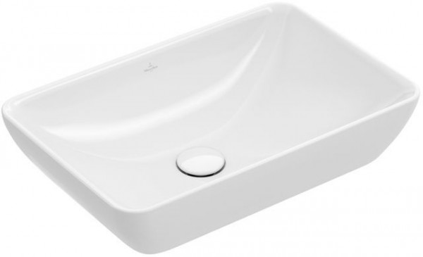 Vasque à poser semi-encastrée Villeroy et Boch Venticello 550x360x170mm Stone White CeramicPlus 411355RW