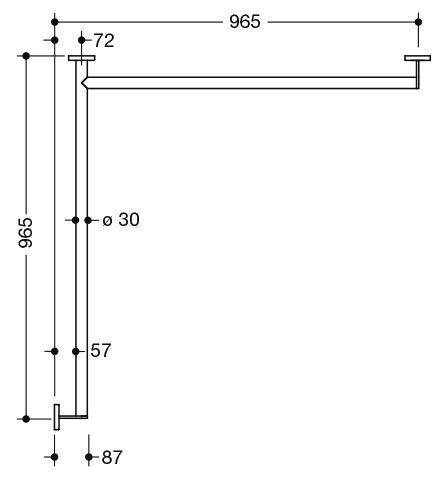 Hewi Badgreep System 900 voor douche 900.35.13260