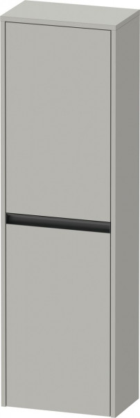 Meuble Suspendu Duravit Ketho.2 demi-colonne, 2 portes gauche, poignée anthracite 1320mm Gris béton mat K21319L07070000