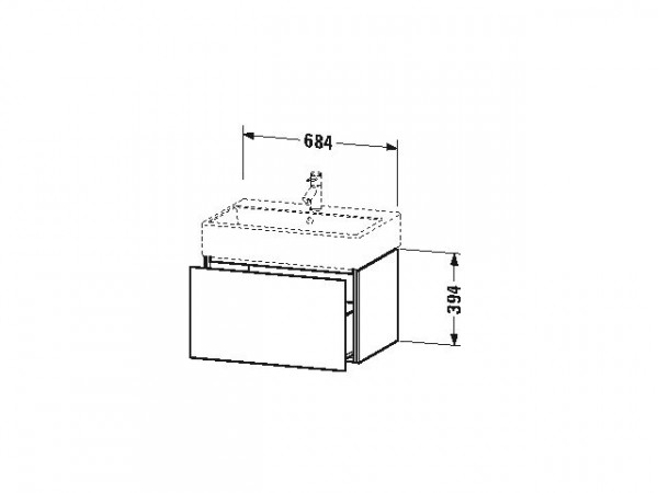 Duravit Wastafelmeubels L-Cube 394x459mm