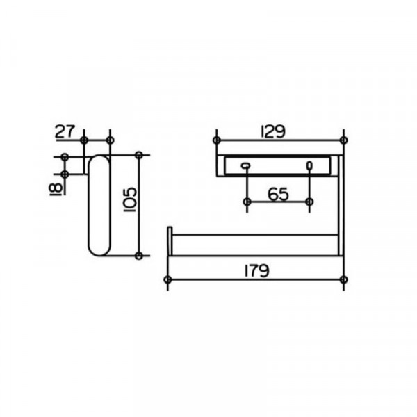 Handdoekenrek Keuco Plan 179mm