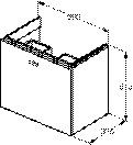 Ideal Standard Wastafelmeubel 1 lade Connect Space