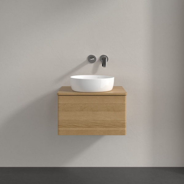 Wastafelmeubel Voor Opzet Waskom Villeroy en Boch Antao 600x360x500mm Honey Oak