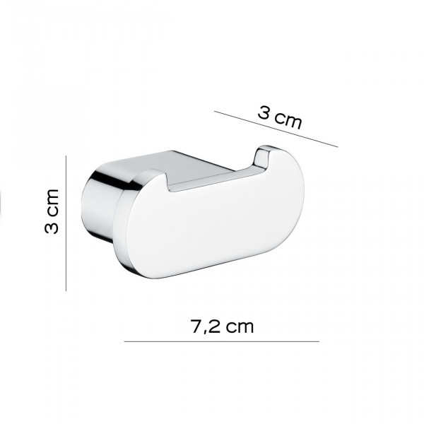 Gedy Handdoekhaakjes G-AZZORRE 30x72x30mm Chroom