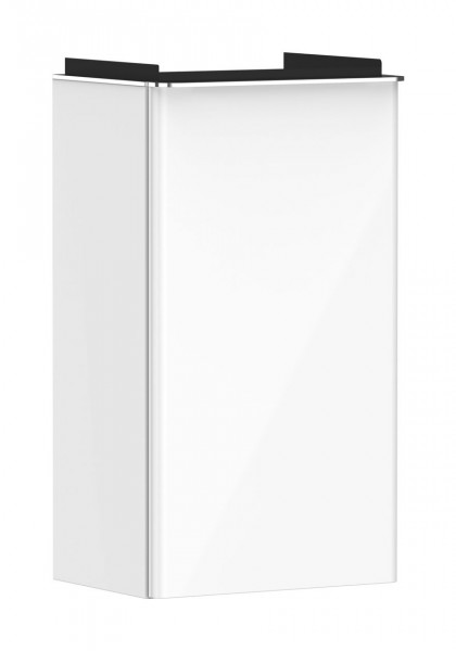 Meuble Lave-Mains Hansgrohe Xelu Q encastrable Porte pivotante Charnière Gauche 340x255x605mm Blanc Brillant/Chromé