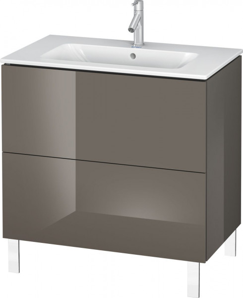 Meuble Pour Lavabo Encastrable Duravit L-Cube à poser 820x481 mm Gris Flanelle Brillant LC662608989