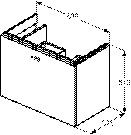 Ideal Standard Binnen lade front Connect Space (EF704)