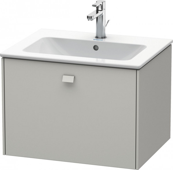 Meuble Pour Lavabo Encastrable Duravit Brioso 1 tiroir, pour Lav. ME 620mm Gris béton mat BR400100707