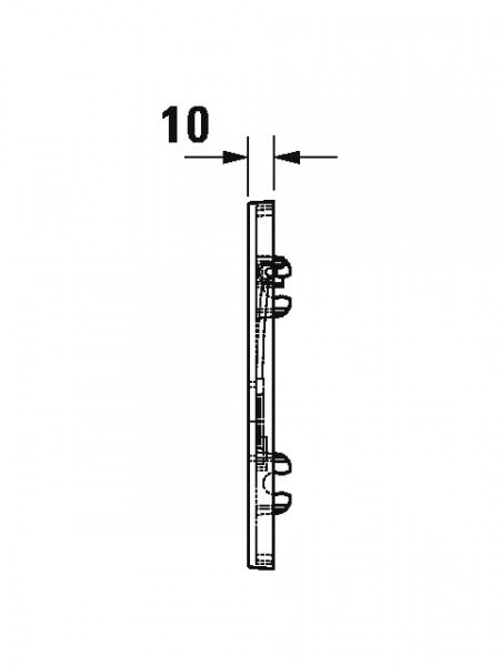 Duravit Bedieningspaneel Toilet DuraSystem Installations 130 x 150 mm WD5004011000