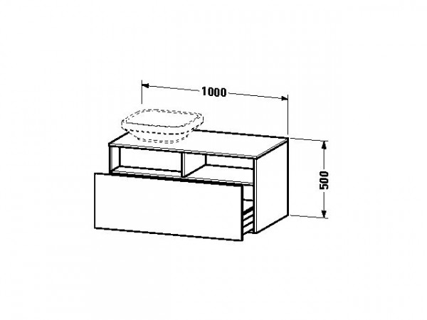 Duravit Wastafelmeubel DuraStyle 550x1000x500mm