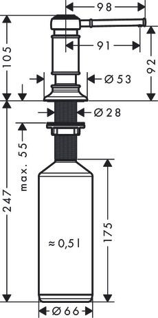 Axor Afwasmiddel Dispenser Montreux