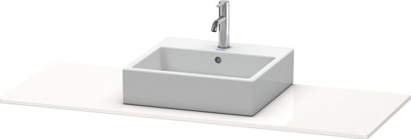 Plan de Toilette Duravit XSquare vasque centrale 1400x550mm Gris Dolomite Brillant XS060GM3838