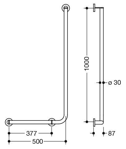 Hewi Badgreep Hoek System 900