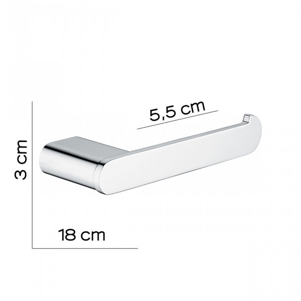 Gedy Toiletrolhouder G-AZZORRE 30x180x55mm Chroom