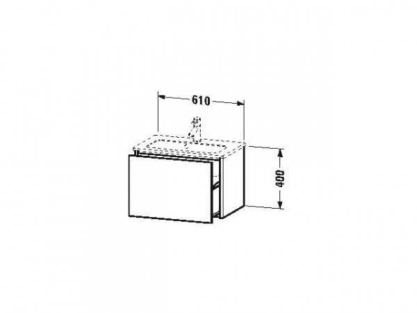 Duravit Wastafelmeubel XSquare voor ME by Starck 400x388mm