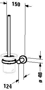 Duravit Toiletborstelhouder D-Code voor Wandmontage 99271000