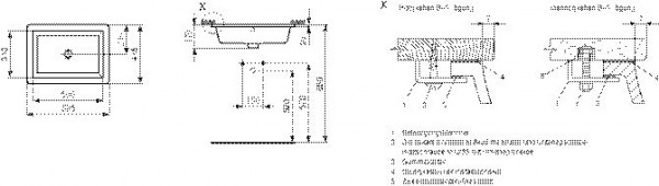 Ideal Standard Strada onderbouwwastafel 50x34cm met overloop Ideal plus wit K0779MA