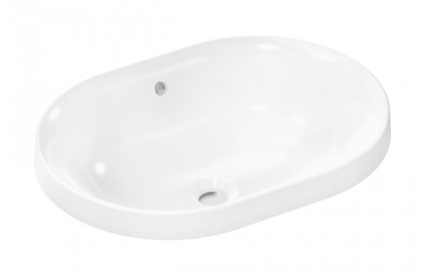 Vasque à Encastrer Hansgrohe Xuniva U Ovale SmartClean 550x400x130 mm Blanc