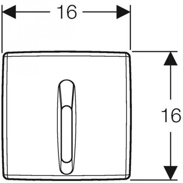 Geberit Bedieningspaneel Universal Toilet Urinoircontrole met elektronische activering 115817465