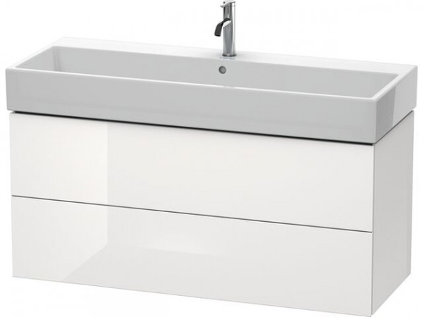 Meuble Pour Vasque à Poser Duravit L-Cube pour 235012 544x1184x459mm Blanc brillant Laqué