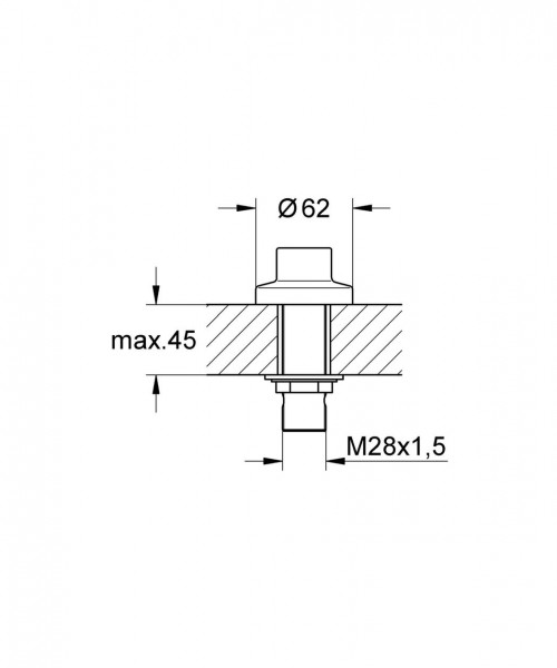 Grohe slangdoorvoer 27186000