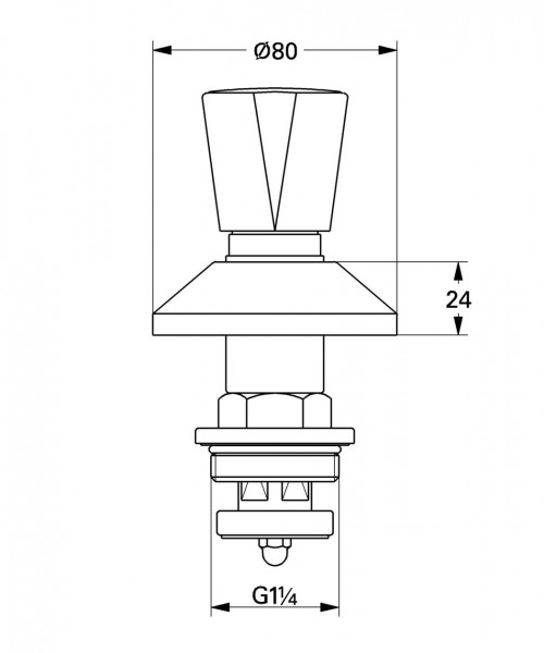 Grohe Bovendeel 1/2" 11542000