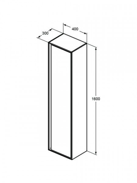 Ideal Standard CONNECT AIR Glazen legger voor H-kast en HH-kast 230 mm EF580RQ