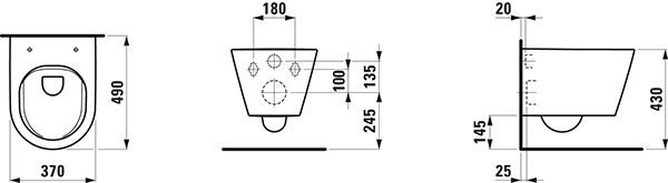 Hangend Toilet Laufen KARTELL Mat Wit