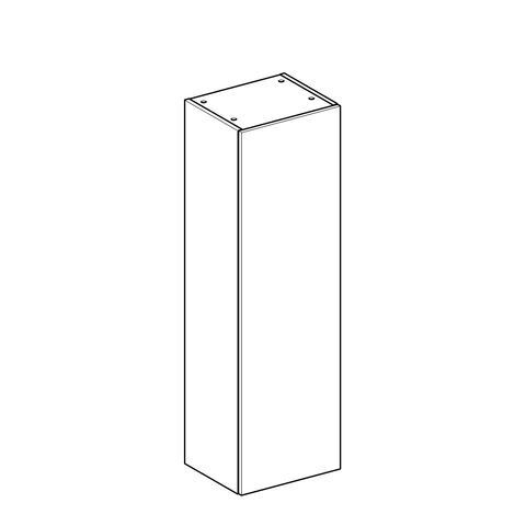 Geberit Smyle Square halfhoge kast 1 deur 118x36cm links/rechts noten 500.361.jr.1