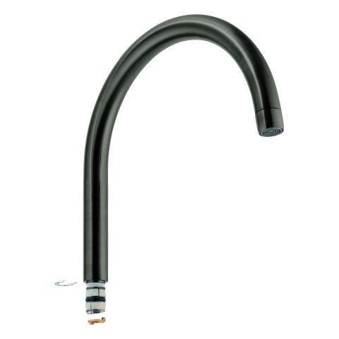 Bec Et Raccord De Bec Grohe Minta pour mitigeur Cuisine Hard Graphite Brossé 13043AL0