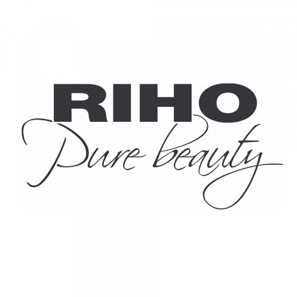 Riho Grid draaideur 80x200cm zwart profiel en helder glas GB1080000
