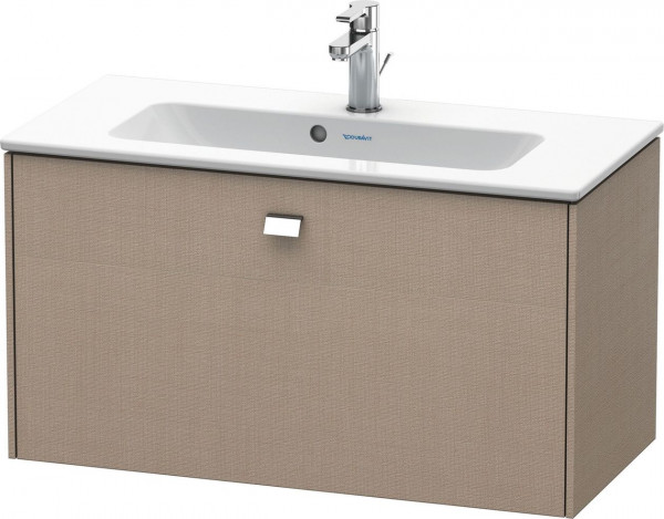 Meuble Pour Lavabo Encastrable Duravit Brioso Compact, 1 tiroir, poignée chrome, pour Lav. ME 820mm Lin Mat BR401101075