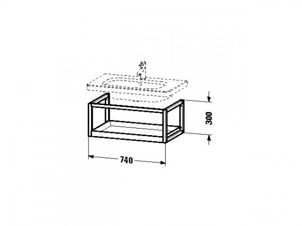 Duravit Wastafelmeubels DuraStyle 740 mm