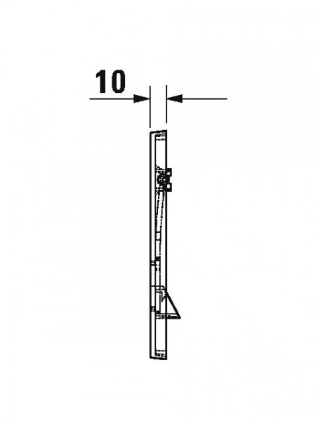 Duravit Bedieningspaneel Toilet DuraSystem Installation 217 x 147 mm WD5001011000